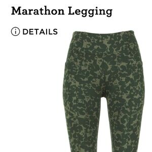 CAbi Green Camouflage Marathon Leggings